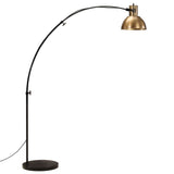 Golvlampa 25 W antik mässing 150 cm E27