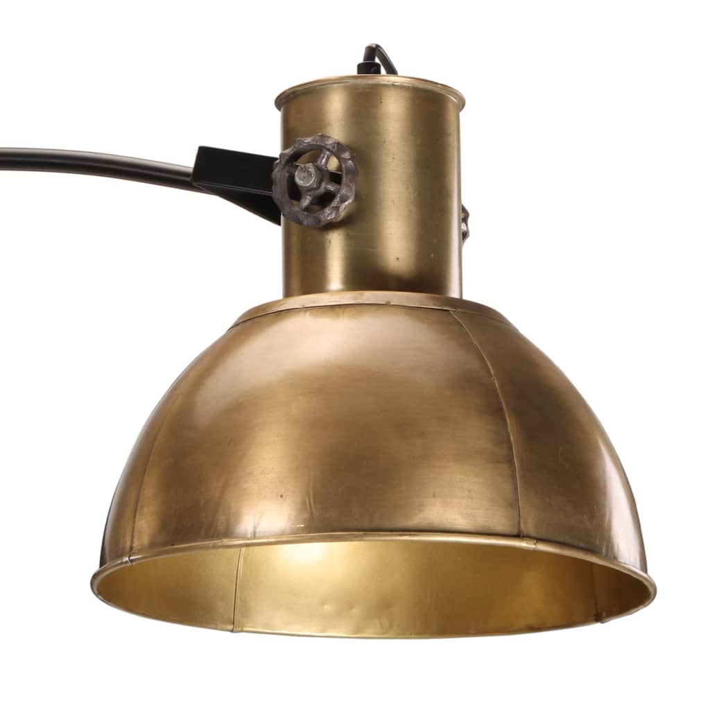 Golvlampa 25 W antik mässing 150 cm E27