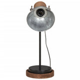 Skrivbordslampa 25 W vintage silver 17x17x50 cm E27