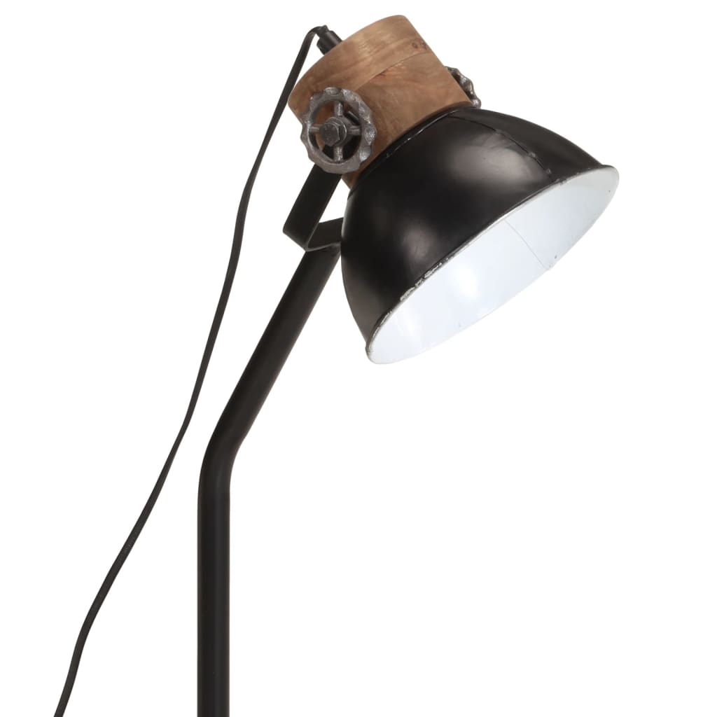 Skrivbordslampa 25 W svart 18x18x60 cm E27