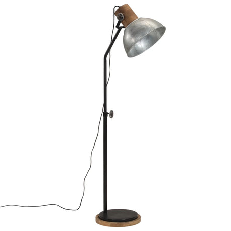 Golvlampa 25 W vintage silver 30x30x100-150 cm E27