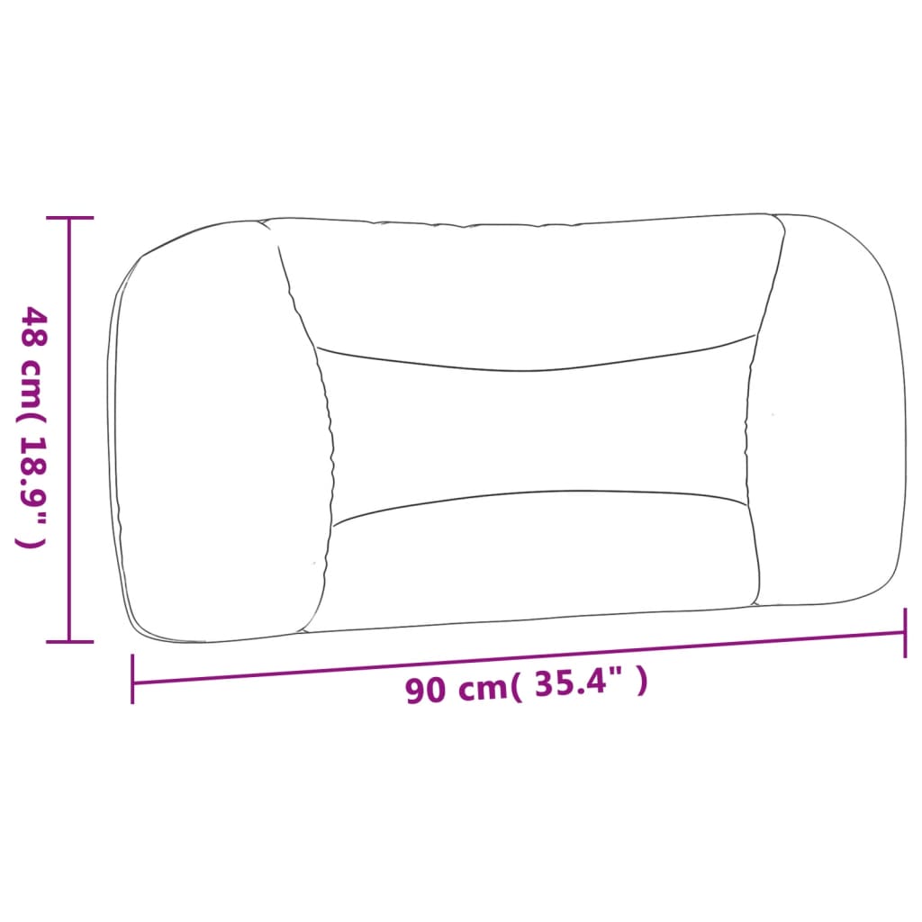 Dyna till huvudgavel vit 90 cm konstläder