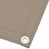 Balkongskärm taupe 90x700 cm 100% polyester oxford