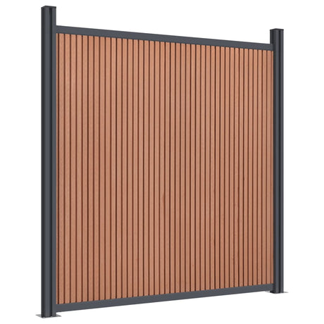 Staketpanel WPC brun 180x186 cm