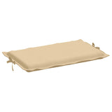 Solsängsdyna melerad beige 186x58x3 cm tyg