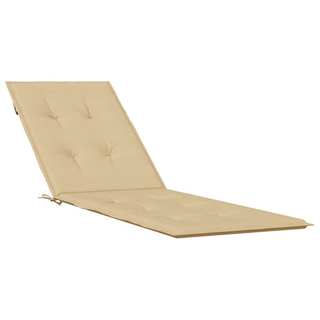 Solsängsdyna melerad beige (75+105)x50x3 cm tyg