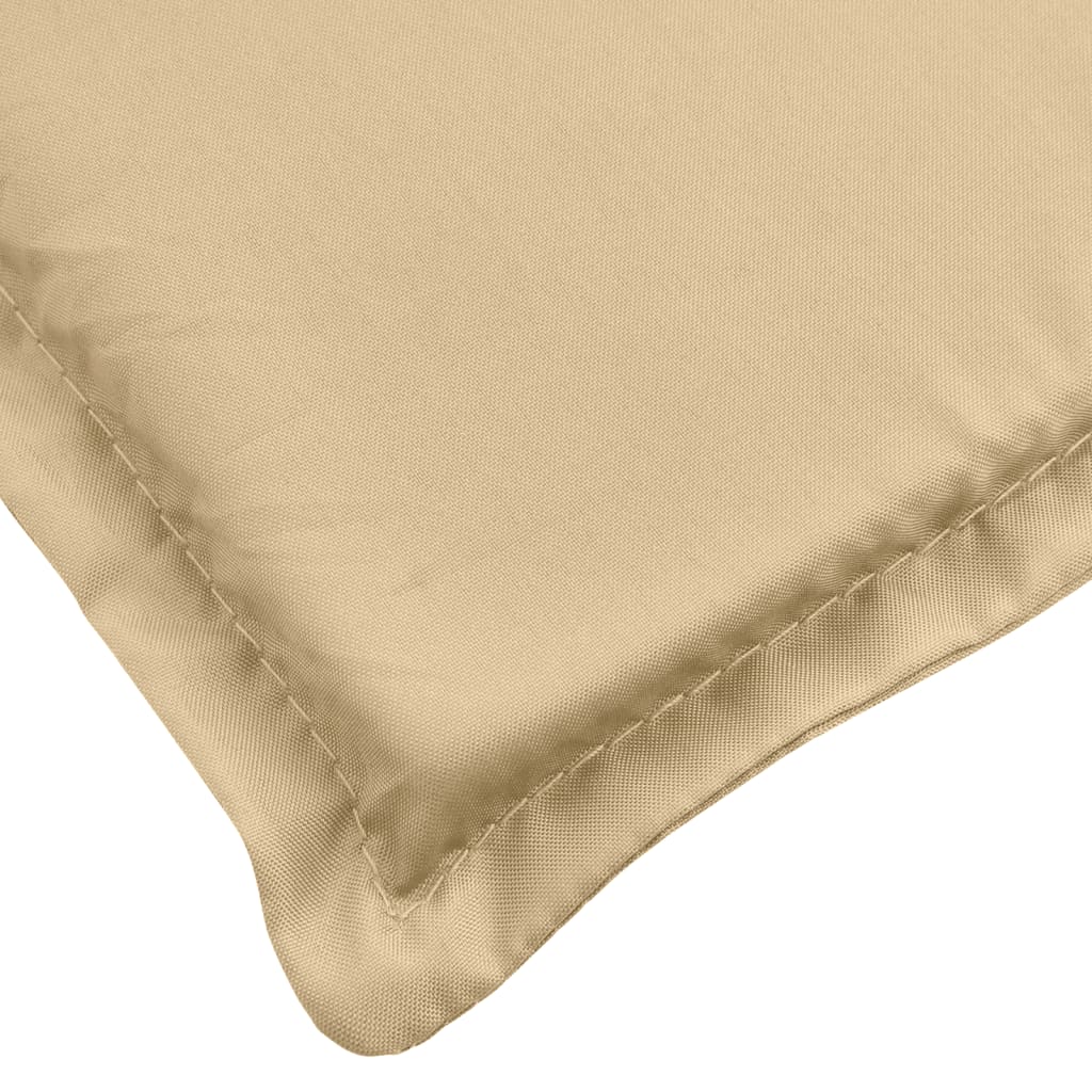 Solsängsdyna melerad beige 200x70x4 cm tyg