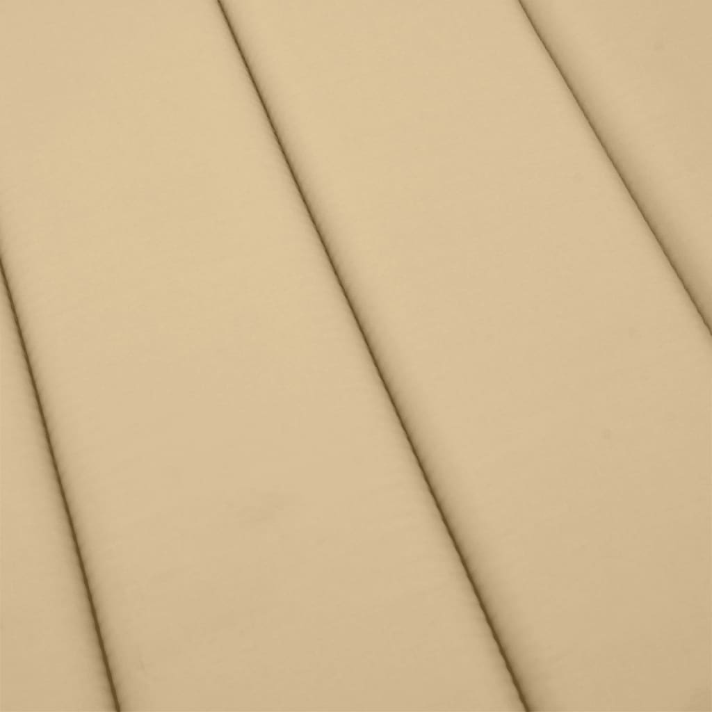 Solsängsdyna melerad beige 200x70x4 cm tyg