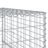 Gabionkorg med skydd 500x100x150 cm galvaniserat järn