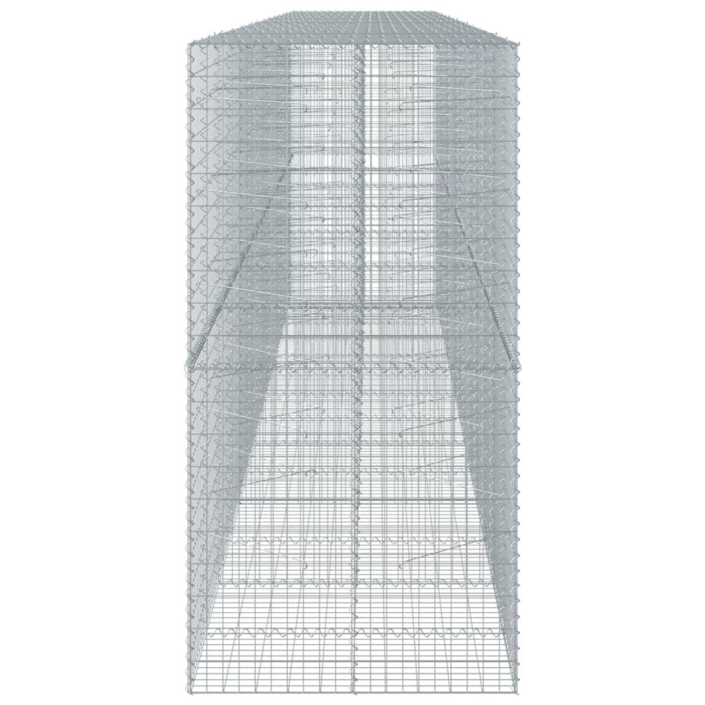 Gabionkorg med skydd 700x100x200 cm galvaniserat järn