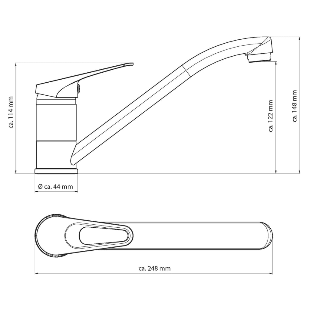 EISL Köksblandare SPEED svart krom